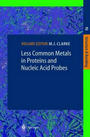 Less Common Metals in Proteins and Nucleic Acid Probes de Michael J. Clarke