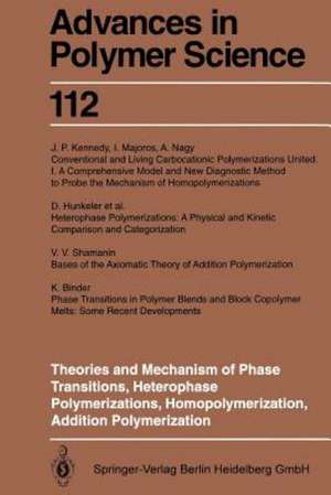 Theories and Mechanism of Phase Transitions, Heterophase Polymerizations, Homopolymerization, Addition Polymerization de J. Barton