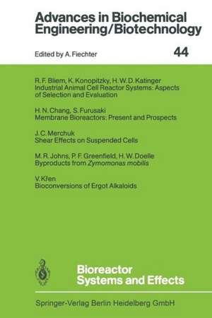 Bioreactor Systems and Effects de R.F. Bliem