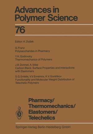 Pharmacy/Thermomechanics/Elastomers/Telechelics de Karel Dusek