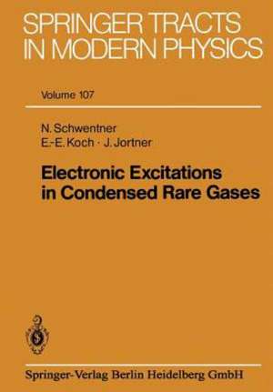 Electronic Excitations in Condensed Rare Gases de Nikolaus Schwentner