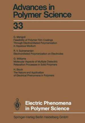 Electric Phenomena in Polymer Science de Akihiro Abe