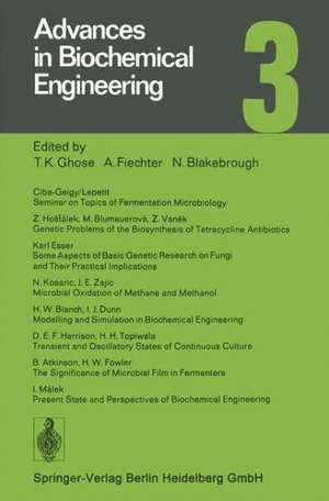 Advances in Biochemical Engineering de T. K. Ghose