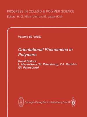 Orientational Phenomena in Polymers de L. Myasnikova