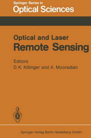 Optical and Laser Remote Sensing de D.K. Killinger