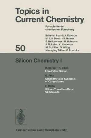 Silicon Chemistry I de H. Bürger