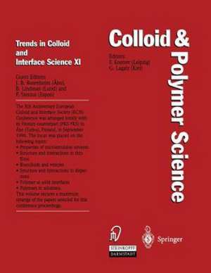 Trends in Colloid and Interface Science XI de Jarl B. Rosenholm