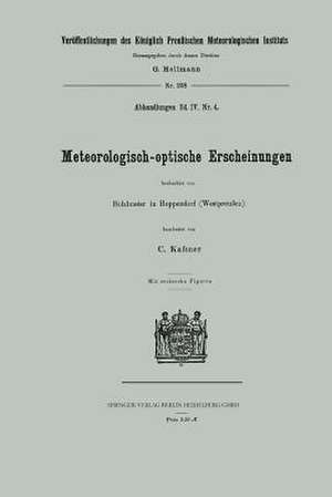 Meteorologisch-optische Erscheinungen de Carl Kassner