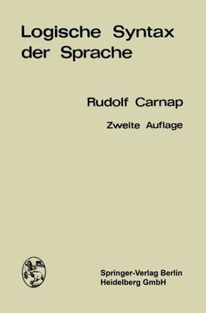 Logische Syntax der Sprache de Rudolf Carnap