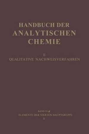 Elemente der Vierten Hauptgruppe II: Germanium · Zinn de Gustav Jantsch