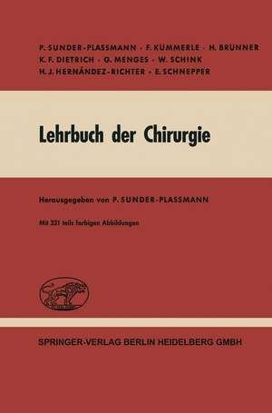 Lehrbuch der Chirurgie de P. Sunder-Plassmann