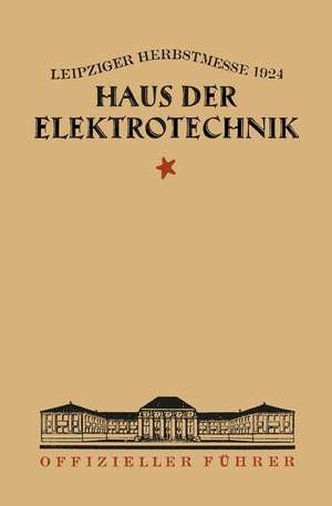 Haus der Elektrotechnik de Verlagsbuchhandlung Julius Springer