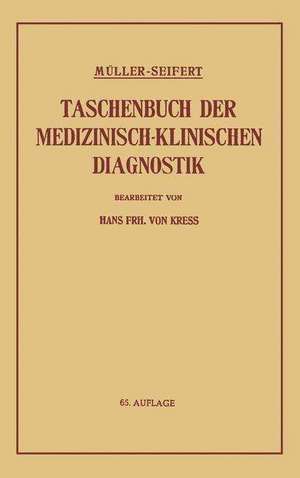 Taschenbuch der Medizinisch-Klinischen Diagnostik de Friedrich Müller