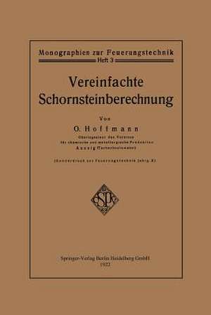 Vereinfachte Schornsteinberechnung de Otto Hoffmann