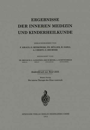 Die interne Therapie des Ulcus ventriculi de Walter Zweig