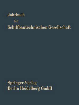 Jahrbuch der Schiffbautechnischen Gesellschaft de Hans K. Kloeß