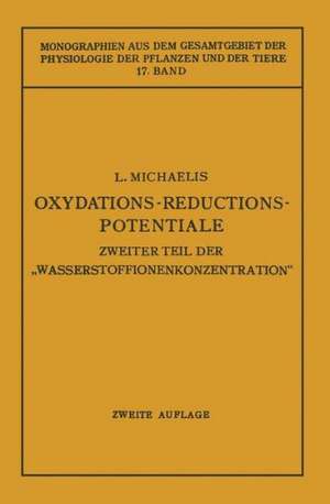 Oxydations-Reductions-Potentiale de Leonor Michaelis