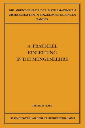 Einleitung in die Mengenlehre de Abraham Adolf Fraenkel