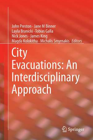 City Evacuations: An Interdisciplinary Approach de John Preston