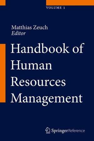 Handbook of Human Resources Management de Matthias Zeuch