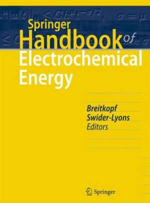 Springer Handbook of Electrochemical Energy de Cornelia Breitkopf