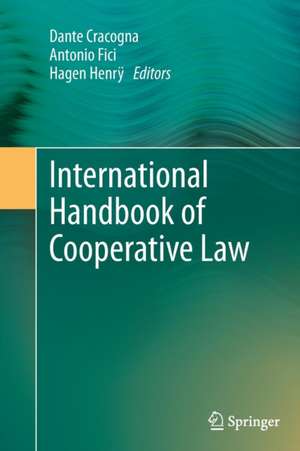 International Handbook of Cooperative Law de Dante Cracogna