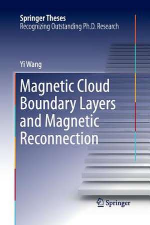 Magnetic Cloud Boundary Layers and Magnetic Reconnection de Yi Wang