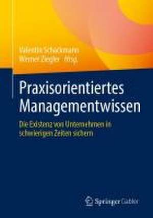 Praxisorientiertes Managementwissen: Die Existenz von Unternehmen in schwierigen Zeiten sichern de Valentin Schackmann