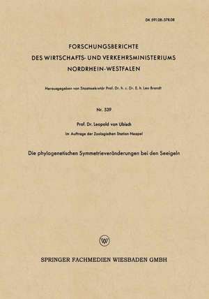 Die phylogenetischen Symmetrieveränderungen bei den Seeigeln de Leopold von Ubisch