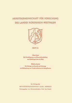 Die Verschleppung von Pflanzenkrankheiten und Schädlingen über die Welt. Der Beitrag von Genetik und Züchtung zur Bekämpfung von Viruskrankheiten der Nutzpflanzen de Hans Braun