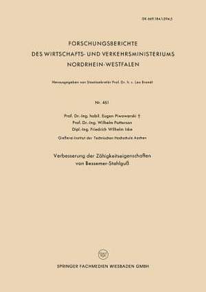 Verbesserung der Zähigkeitseigenschaften von Bessemer-Stahlguß de Eugen Piwowarsky