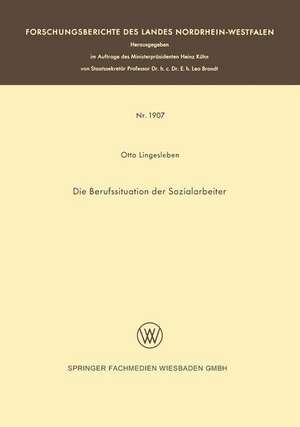 Die Berufssituation der Sozialarbeiter de Otto Lingesleben