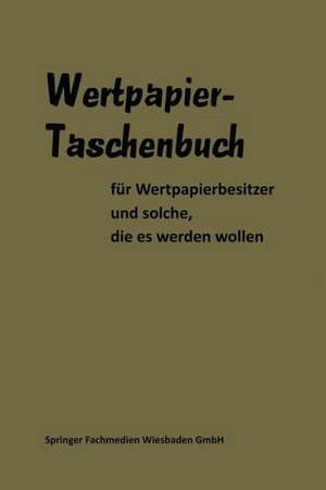 Wertpapier Taschenbuch de Gable Gabler