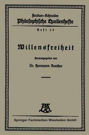 Willensfreiheit de Hermann Reuther