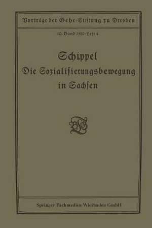 Die Sozialisierungsbewegung in Sachsen: Vortrag gehalten in der Gehe-Stiftung zu Dresden am 13. März 1920 de Max Schippel