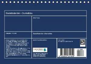 Bastelkalender - Dunkelblau (Tischkalender 2016 DIN A5 quer) de Nina Tobias