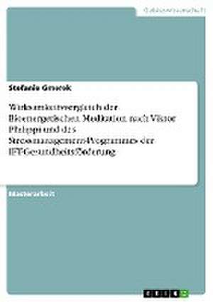 Wirksamkeitsvergleich der Bioenergetischen Meditation nach Viktor Philippi und des Stressmanagement-Programmes der IFT-Gesundheitsförderung de Stefanie Gmerek