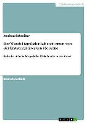 Der Wandel familialer Lebensformen von der Ersten zur Zweiten Moderne de Andrea Schreiber