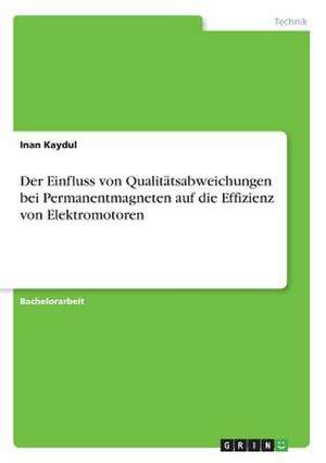 Der Einfluss von Qualitätsabweichungen bei Permanentmagneten auf die Effizienz von Elektromotoren de Inan Kaydul