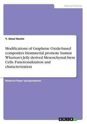 Modifications of Graphene Oxide-Based Composites Biomaterial Promote Human Wharton's Jelly Derived Mesenchymal Stem Cells. Functionalization and Chara de Hanim, Y. Umul