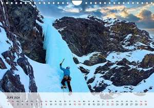 Extremsport Eisklettern (Wandkalender 2024 DIN A4 quer), CALVENDO Monatskalender de Renate Utz