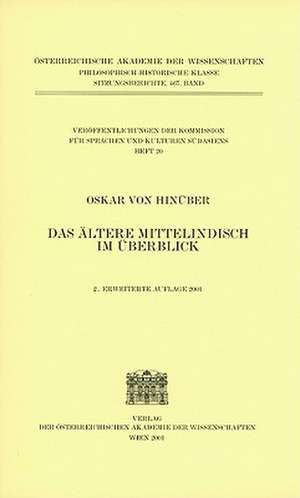 Altere Mittelindisch Im Berblick (2001)