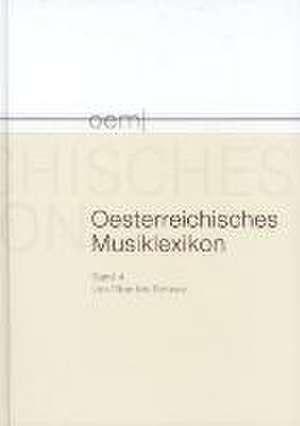 Osterreichisches Musiklexikon: Ober - Schwaz de Rudolf Flotzinger