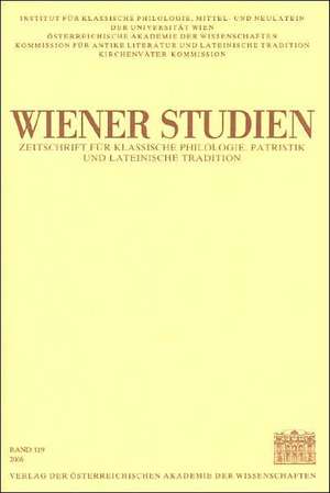 Wiener Studien Band 119