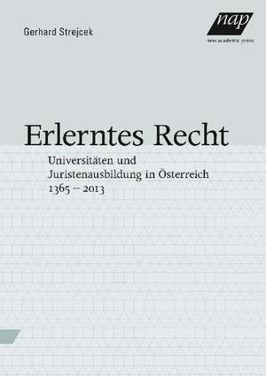 Erlerntes Recht de Gerhard Strejcek