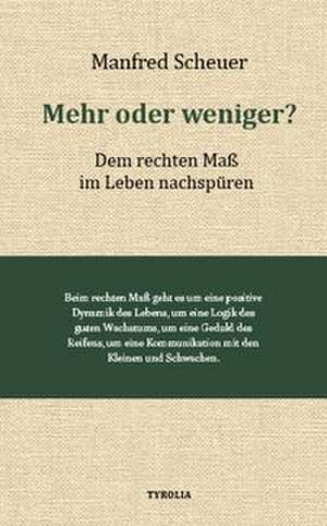 Mehr oder weniger? de Manfred Scheuer