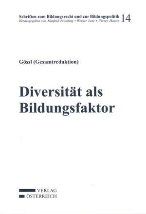 Diversität als Bildungsfaktor de Manfred Prisching