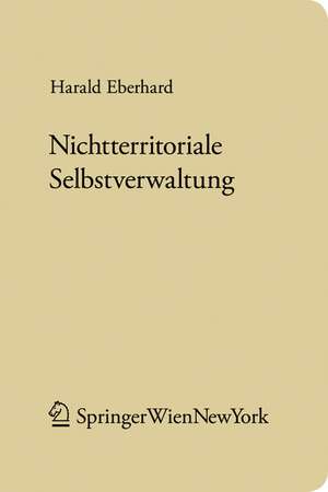 Nichtterritoriale Selbstverwaltung de Harald Eberhard