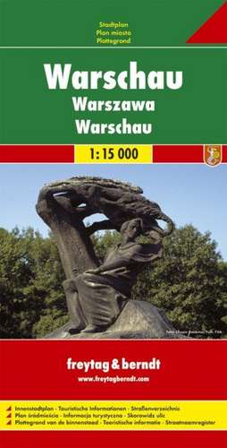 Warschau 1 : 15 000. Stadtplan