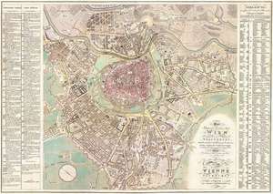 Wall map: Vienna and its suburbs 1824